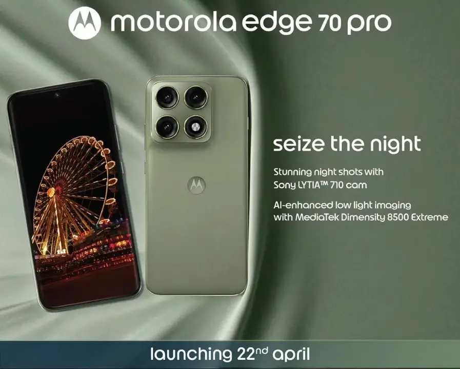 Tanggal Peluncuran motorola edge 70 Pro Diumumkan, Spesifikasi Turut Diungkap!