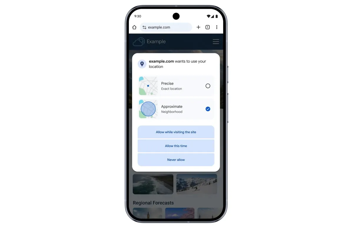 Chrome di Android Hadirkan Opsi Agar Lokasi Tak Dibagikan Secara Presisi