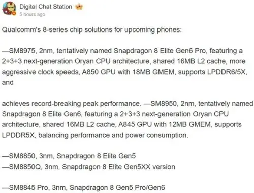 2 Snapdragon 8 Gen Series
