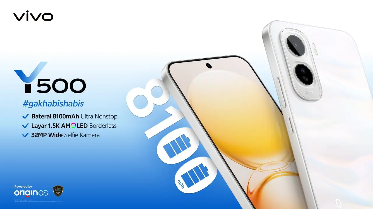  vivo Y500 Resmi Meluncur di Indonesia, Andalkan Baterai 8.100 mAh dan Layar AMOLED 1,5K