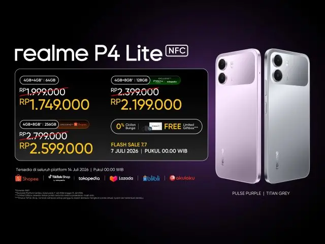 Harga realme P4 Lite