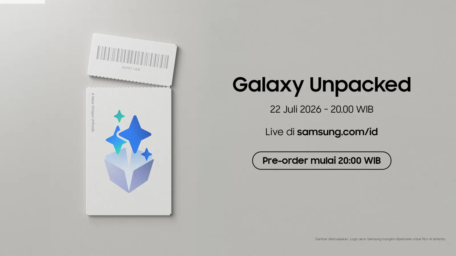 Tanggal Diungkap, Samsung Galaxy Unpacked Dieglar 22 Juli 2026!