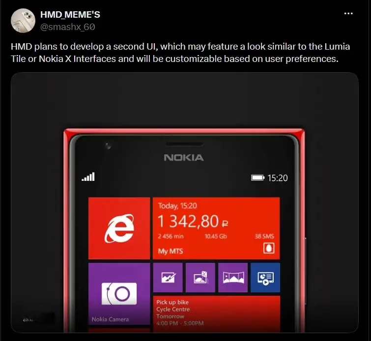 HMD Mau Hadirkan Lagi Tampilan Ala Windows Phone?