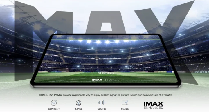 honor pad x9 max screen